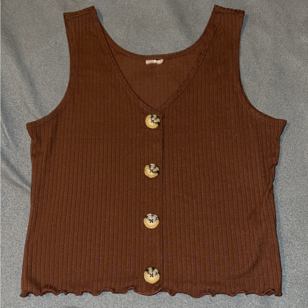 Brown Tank Top